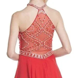 Aspeed Design S1601 - Ornate Halter Homecoming Dress XS / Red - Shop Aspeed Design dresses on Couture Candy at CoutureCandy.com Aspeed Design S1601 - Ornate Halter Homecoming Dress XS / Red - Shop Aspeed Design dresses on Couture Candy at CoutureCandy.com